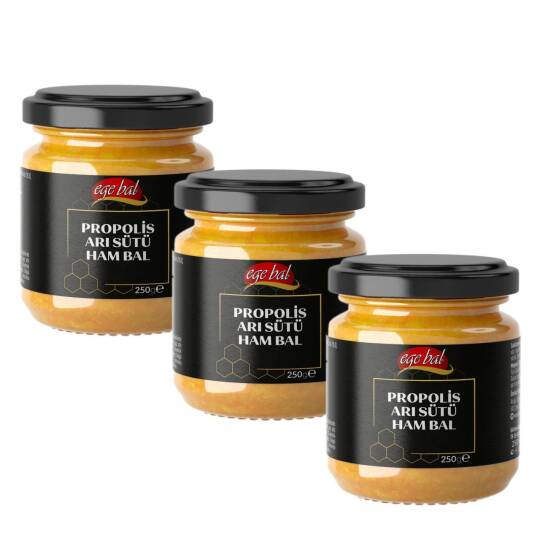 Ege Bal Propolis Arı Sütü Ham Bal 250g 3 AL 2 ÖDE