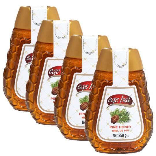 Ege Bal Süzme Çam Balı 250g x 4 Sıkma Pet 4 AL 3 ÖDE