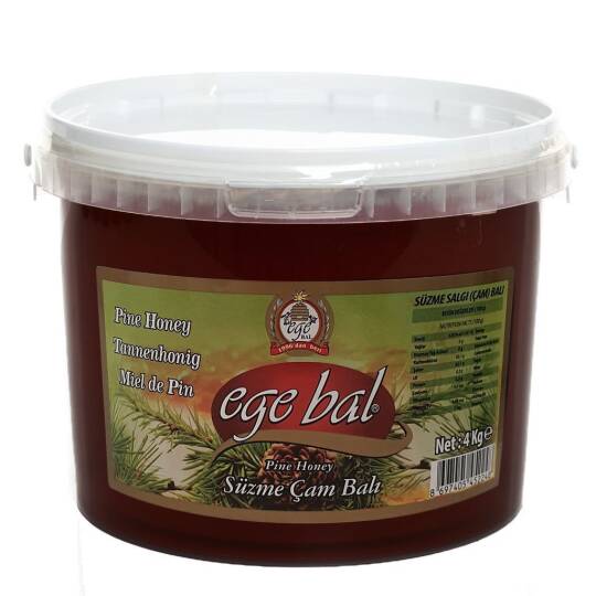 Ege Bal Süzme Çam Balı 4kg Kova