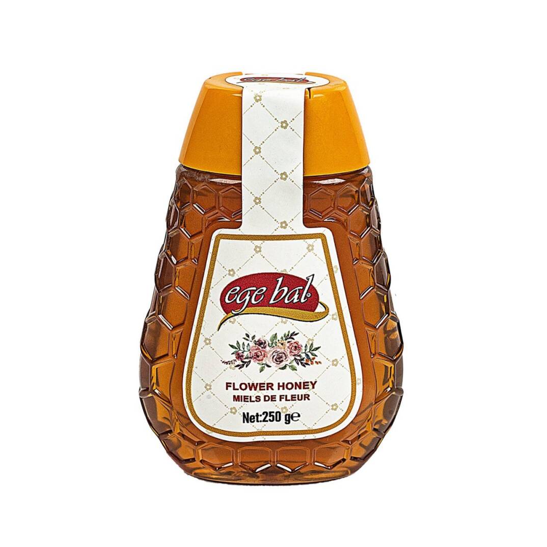 Ege Bal Süzme Çiçek Balı 250 g Sıkma Pet - 1