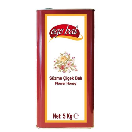 Ege Bal Süzme Çiçek Balı 5 kg Teneke
