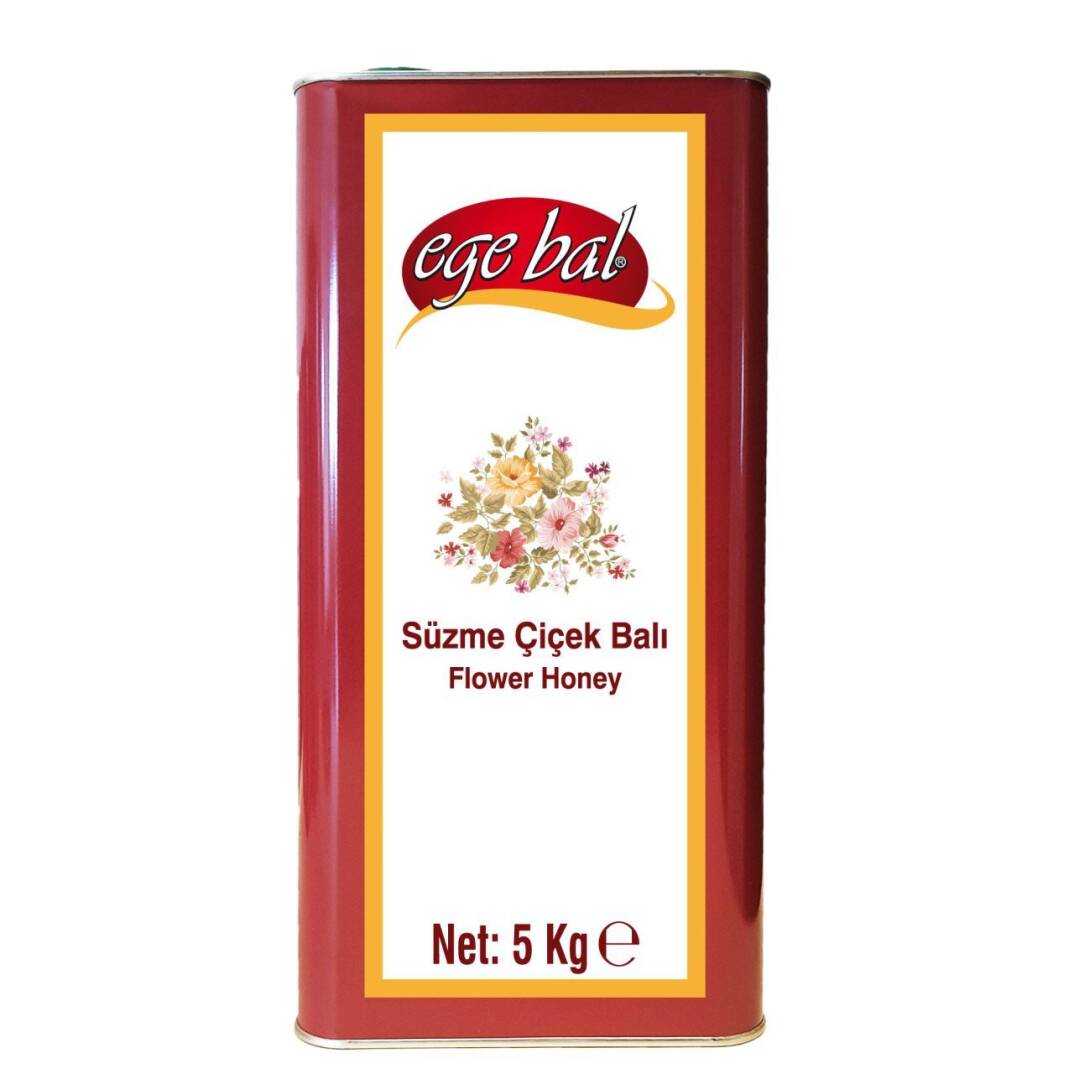 Ege Bal Süzme Çiçek Balı 5 kg Teneke - 1
