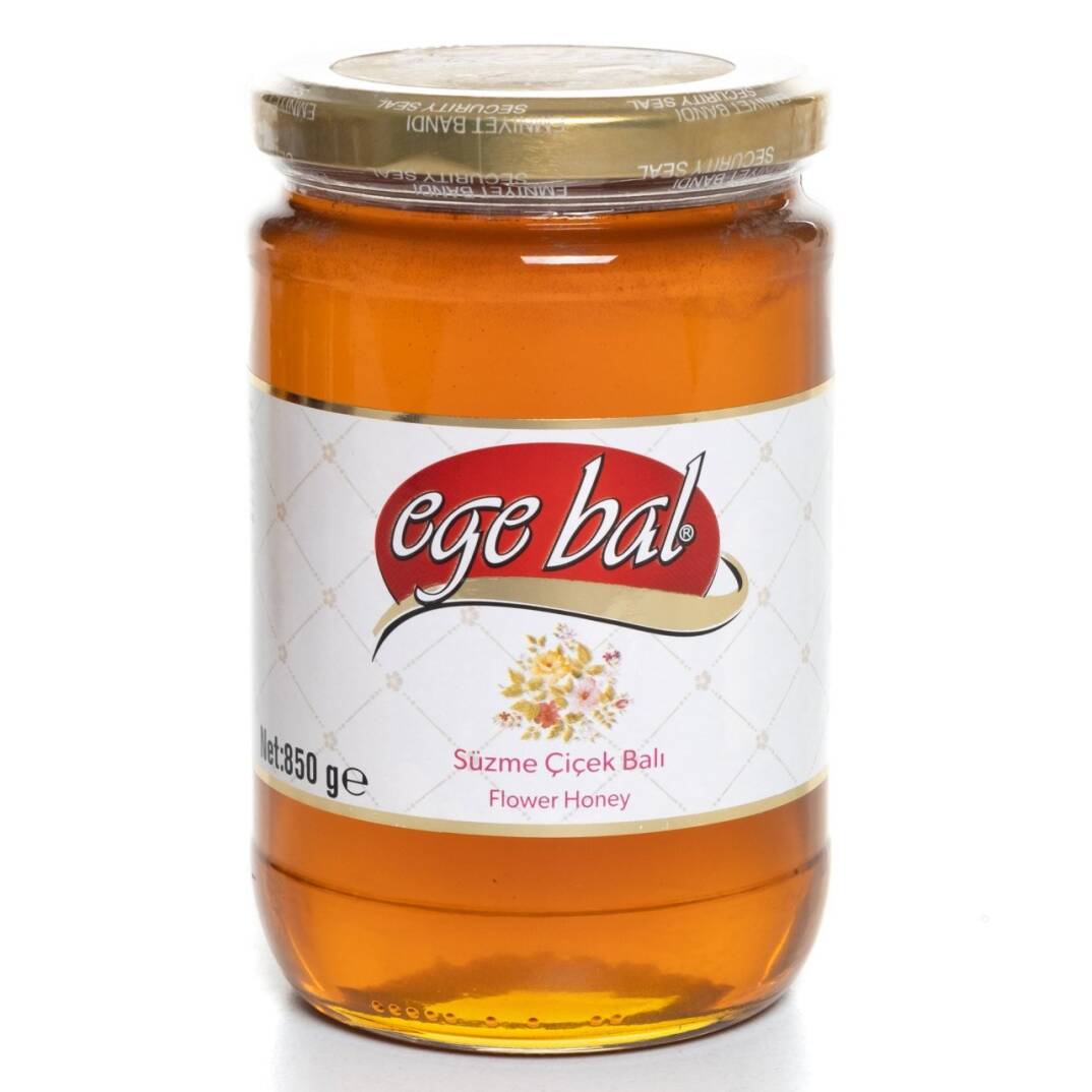 Ege Bal Süzme Çiçek Balı 850 g Cam Kavanoz - 1