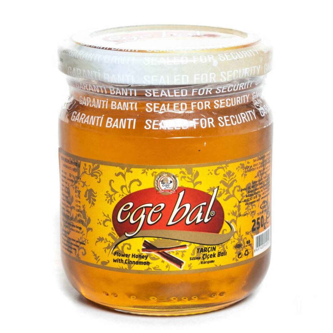 Ege Bal Tarçınlı Süzme Çiçek Balı 250g Cam Kavanoz - 1